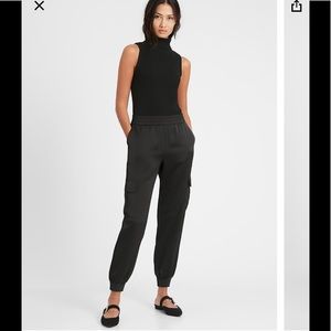 NWT Banana Republic Satin Cargo Jogger